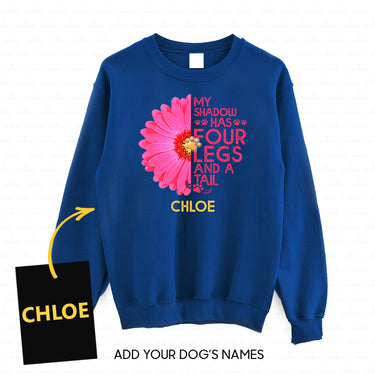 Personalized Dog Gift Idea - My Shadow Has 4 Legs And A Tail For Dog Lovers - Standard Crew Neck Sweatshirt